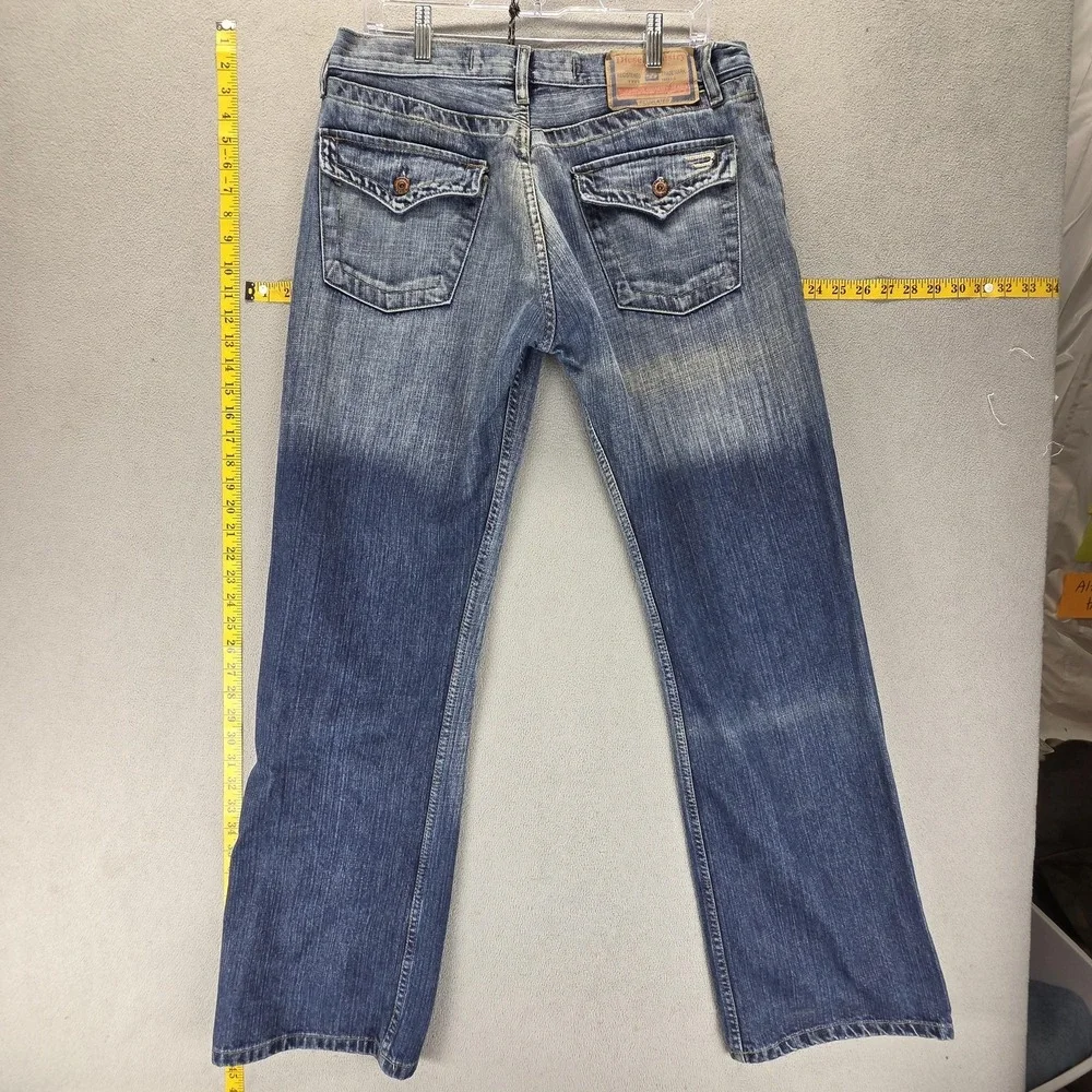Diesel Jeans Mens Blue Kulter Regular Straight Button Fly Italy 00727 Fits 32x32 - Picture 1 of 16